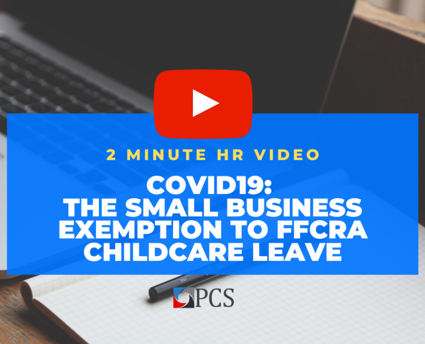 Covid 19 the small business exemption pcs video