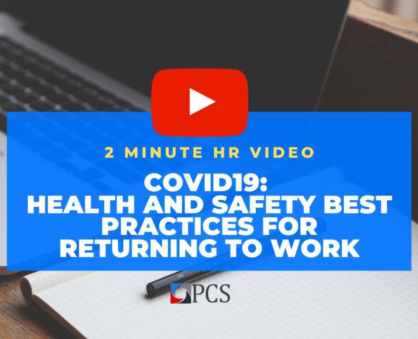 Covid 19 health and safety pcs video